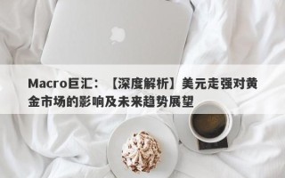 Macro巨汇：【深度解析】美元走强对黄金市场的影响及未来趋势展望