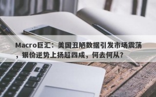 Macro巨汇：美国丑陋数据引发市场震荡，银价逆势上扬超四成，何去何从？