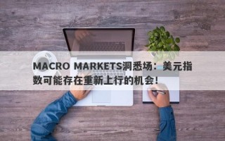 MACRO MARKETS洞悉场：美元指数可能存在重新上行的机会！