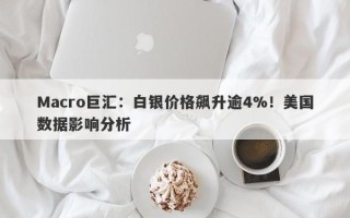 Macro巨汇：白银价格飙升逾4%！美国数据影响分析