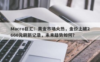 Macro巨汇：黄金市场火热，金价上破2660元刷新记录，未来趋势如何？