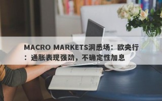 MACRO MARKETS洞悉场：欧央行：通胀表现强劲，不确定性加息