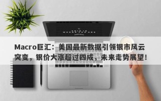 Macro巨汇：美国最新数据引领银市风云突变，银价大涨超过四成，未来走势展望！