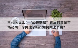 Macro巨汇：“恐怖数据”背后的黄金市场动向，你关注了吗？如何跟上节奏？