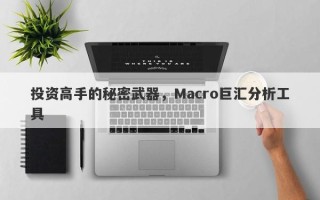 投资高手的秘密武器，Macro巨汇分析工具