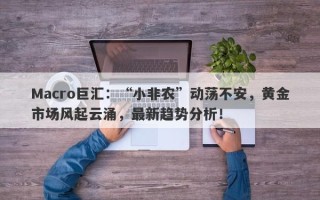 Macro巨汇：“小非农”动荡不安，黄金市场风起云涌，最新趋势分析！