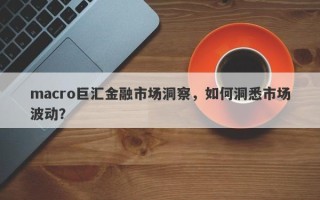 macro巨汇金融市场洞察，如何洞悉市场波动？