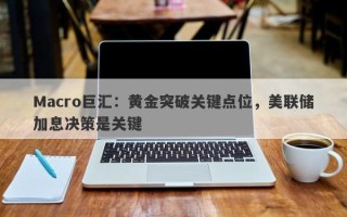 Macro巨汇：黄金突破关键点位，美联储加息决策是关键