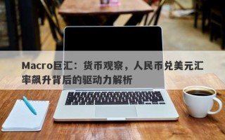 Macro巨汇：货币观察，人民币兑美元汇率飙升背后的驱动力解析