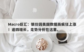 Macro巨汇：银价因美国数据而疯狂上涨！逾四增长，走势分析在这里。