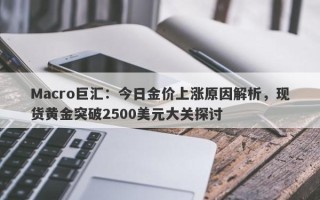 Macro巨汇：今日金价上涨原因解析，现货黄金突破2500美元大关探讨