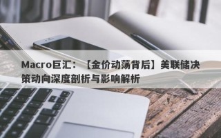 Macro巨汇：【金价动荡背后】美联储决策动向深度剖析与影响解析