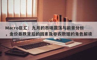 Macro巨汇：九月的市场震荡与前景分析，金价暴跌背后的因素及非农数据的角色解读