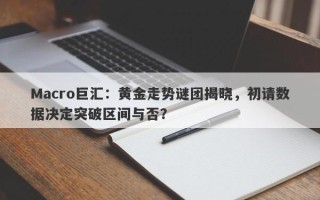 Macro巨汇：黄金走势谜团揭晓，初请数据决定突破区间与否？