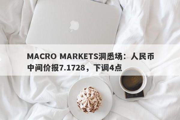 MACRO MARKETS洞悉场：人民币中间价报7.1728，下调4点-第1张图片-Macro Markets巨汇