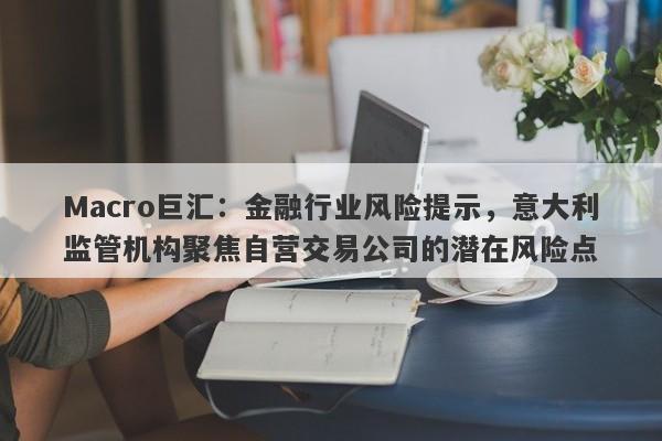 Macro巨汇：金融行业风险提示，意大利监管机构聚焦自营交易公司的潜在风险点-第1张图片-Macro Markets巨汇