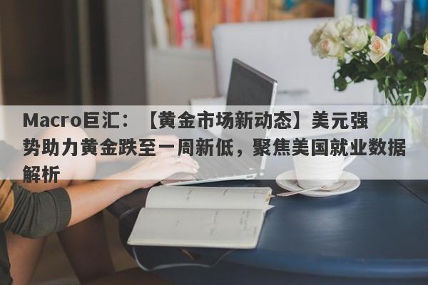 Macro巨汇：【黄金市场新动态】美元强势助力黄金跌至一周新低，聚焦美国就业数据解析-第1张图片-Macro Markets巨汇